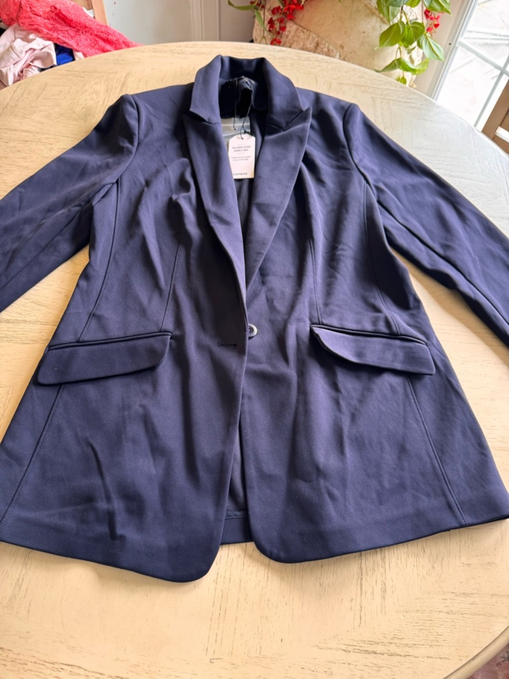 Express Navy Single-Button Women's Blazer